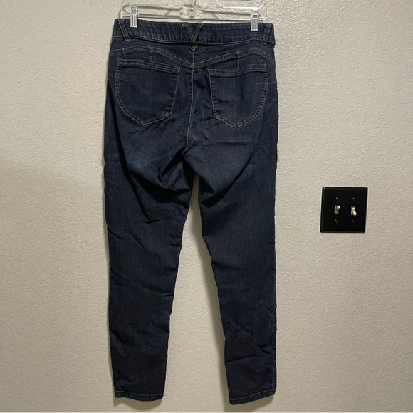 Democracy “Ab” technology Dark Wash Mid Rise Denim Size 10 - Picture 4 of 6